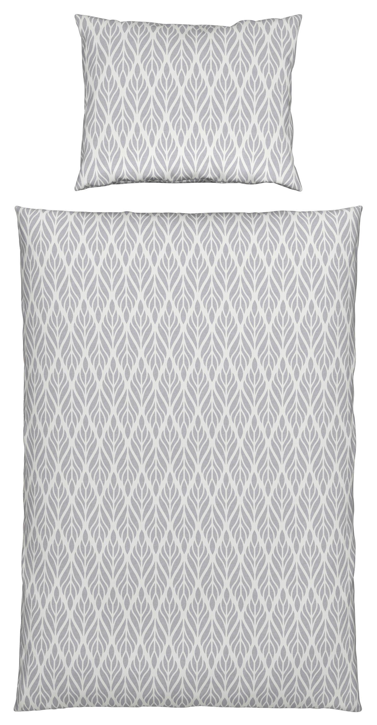 Ágyneműhuzat-garnitúra Olina - ezüstszínű, Konventionell, textil (140/200cm) - Ondega