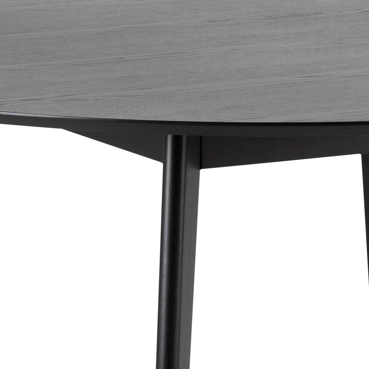 Jídelní stůl ROXBY dyha 140 cm - černá, Konvenční, kompozitní dřevo (140/76cm) - Livetastic