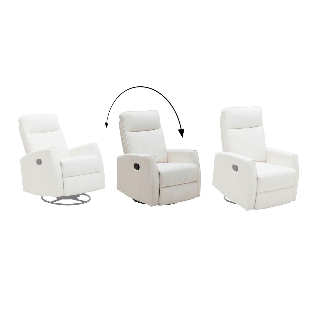 Relaxačné kreslo MELINDA, béžová tkanina, max. 140 kg - čierna/béžová, Konventionell, kov/drevo (76/103/96cm) - Mömax