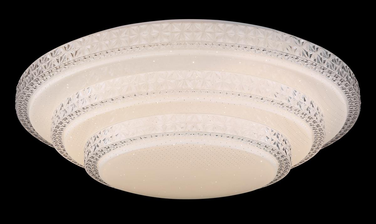 LED-Deckenleuchte 48005fsh-30 Ø 50 cm mit Fernbedienung - Weiß, LIFESTYLE, Kunststoff/Metall (49,5/12,7cm)