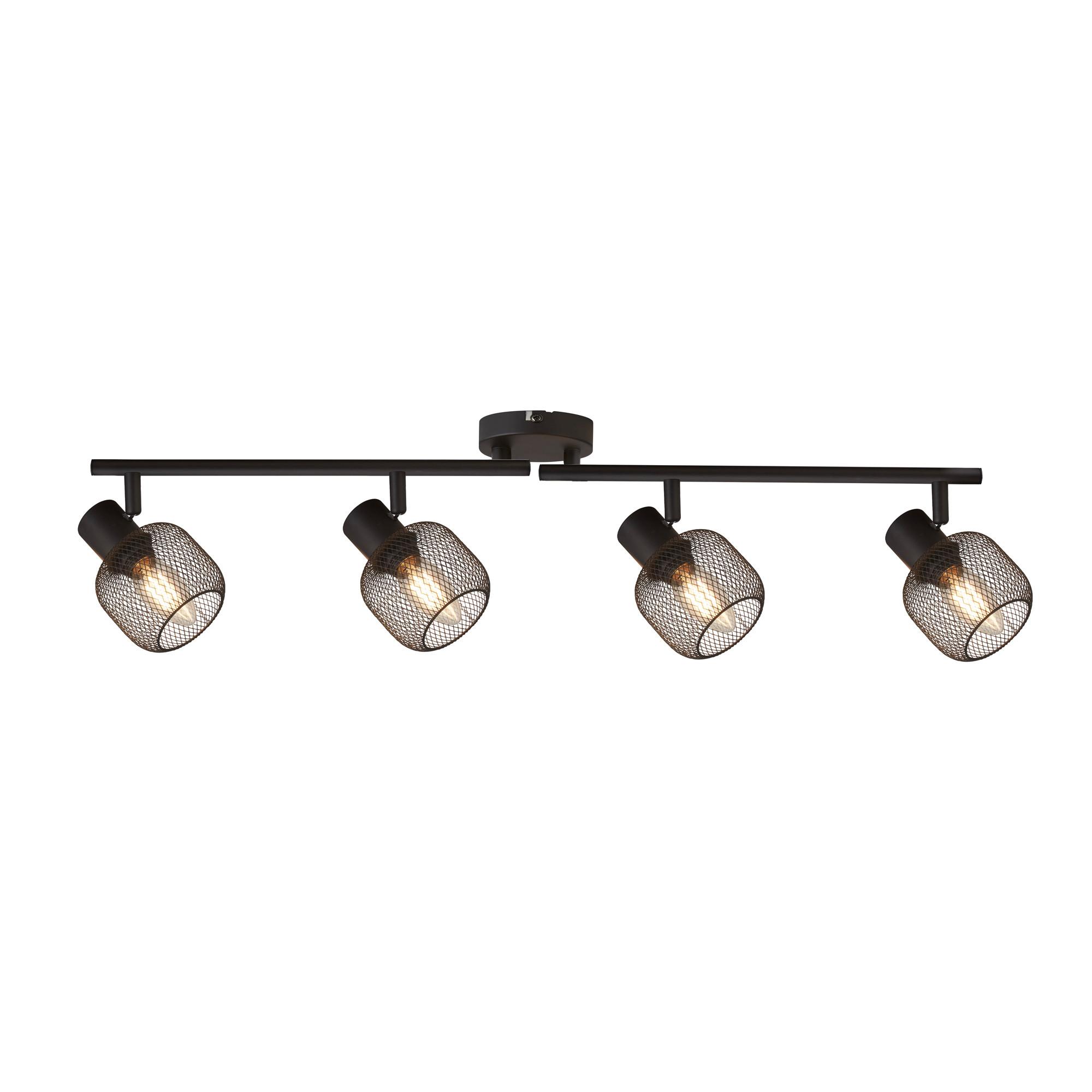 Strahler Meshy 4 Lt 81201-4bk - Schwarz, Basics, Metall (79/15/9cm)