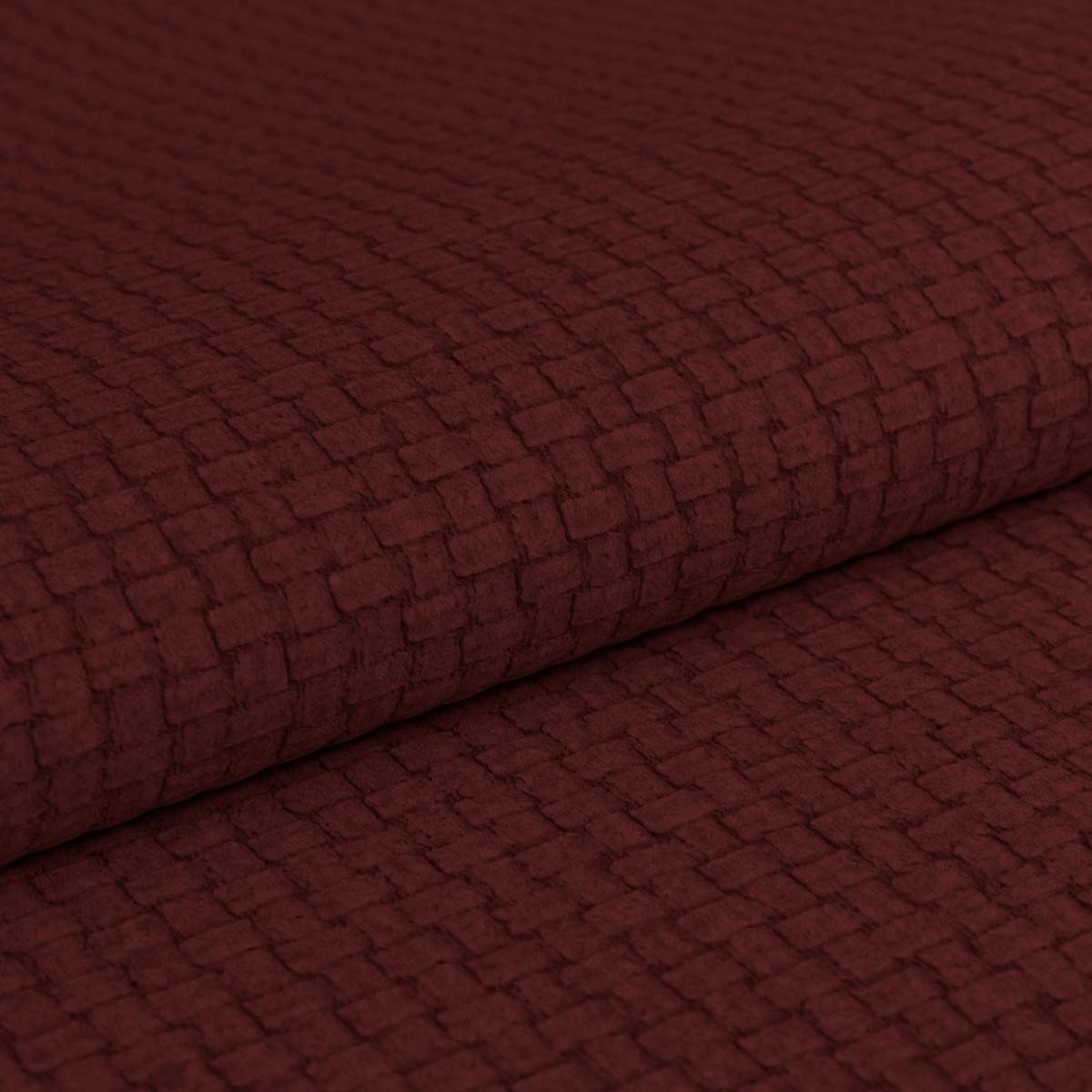 Wohnlandschaft Madera Rubinrot, S: 358x212 Cm - Hellbraun/Rot, KONVENTIONELL, Kunststoff/Textil (190/358/212cm)