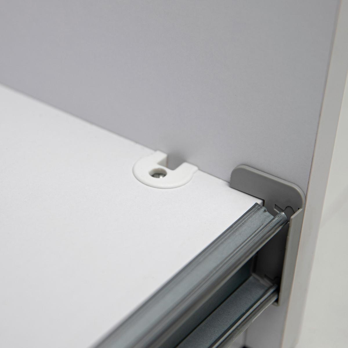 SCHIEBETÜRENSCHRANK Viva Weiß Hochglanz B: 150cm - Weiß Hochglanz/Weiß, MODERN, Holzwerkstoff (150/210/62cm) - P & B