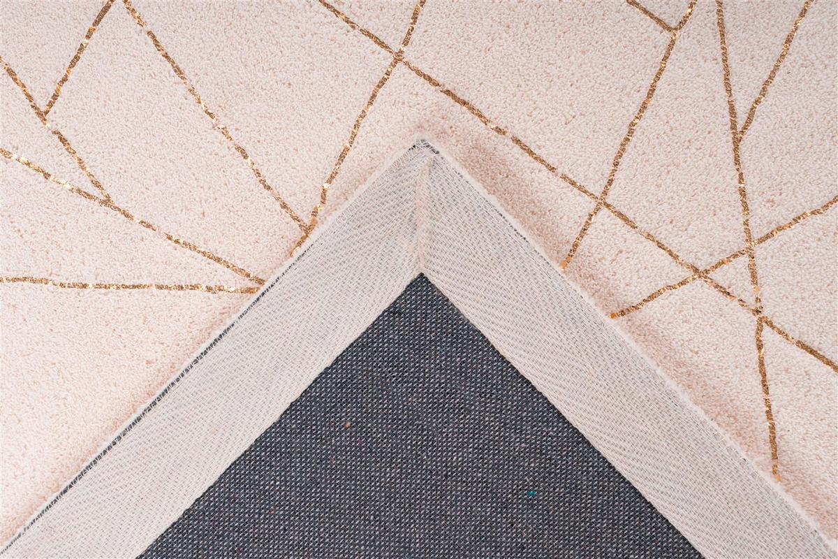 Teppich Bijou Creme/goldfarben, 160x230 Cm - Goldfarben/Creme, KONVENTIONELL, Textil (160/230cm)