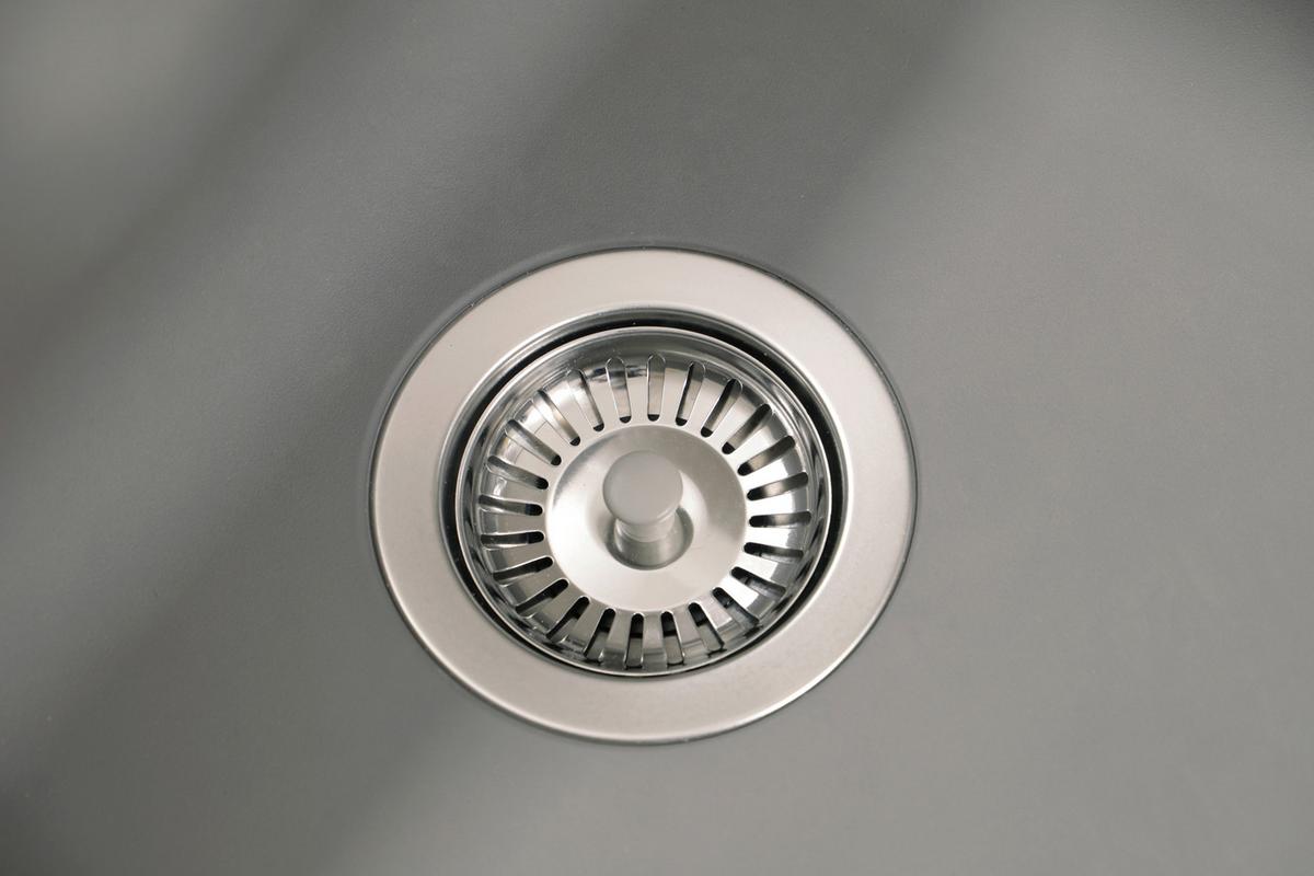 SPÜLE Betongrau B: 100cm - Grau, Trend, Glas/Kunststoff (100/19,8/50cm) - Respekta