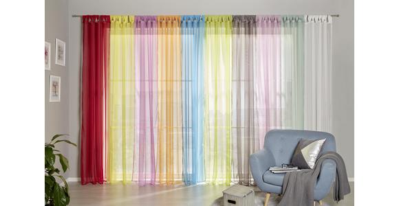 Vorhang Mit Schlaufen Und Band Utila 140x245 Cm Weiß - Weiß, KONVENTIONELL, Textil (140/245cm) - Ondega