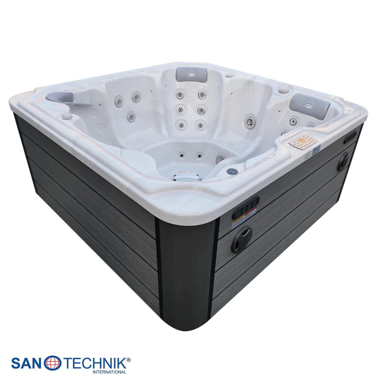 Whirlpool Kunststoff XXL1912 210x210x95 cm - Weiß/Grau, Basics, Kunststoff (210/95/210cm)