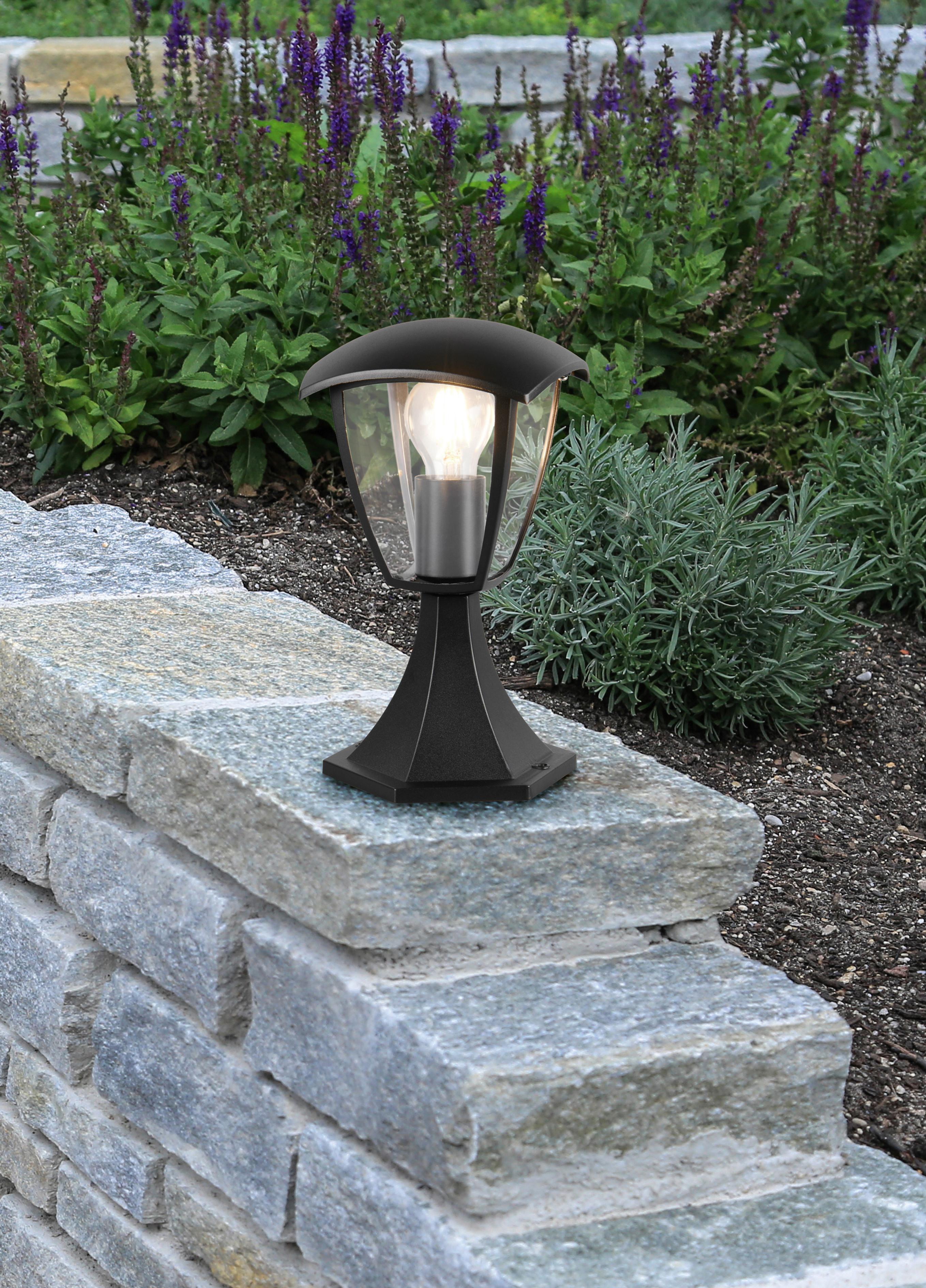 Wegeleuchte 563260132 Venta - Klar/Schwarz, KONVENTIONELL, Kunststoff/Metall (17/17/30cm) - Trio Leuchten