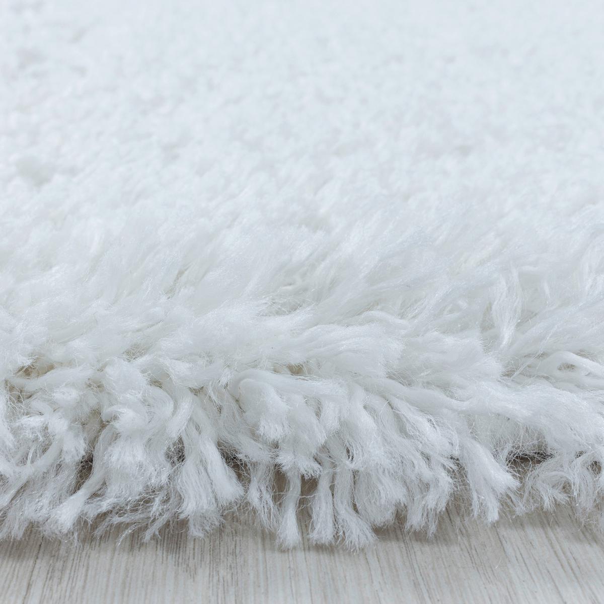 Hochflor Teppich Weiß Fluffy 200x290 cm - Weiß, Basics, Textil (200/290cm)