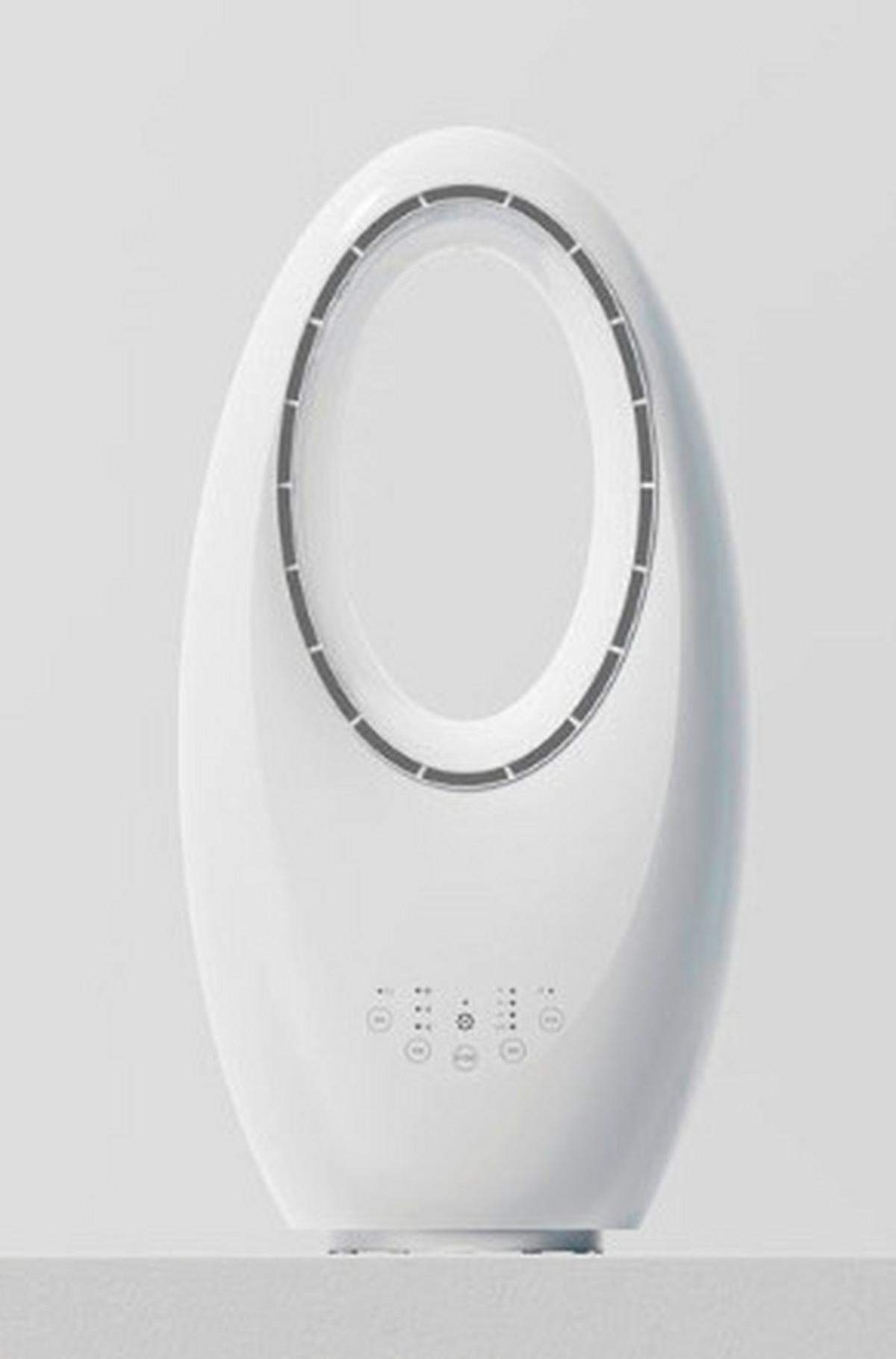 Tischventilator Fan Bladeless Remote Control 2 - Weiß, MODERN, Kunststoff (29,5/57,5/18cm)