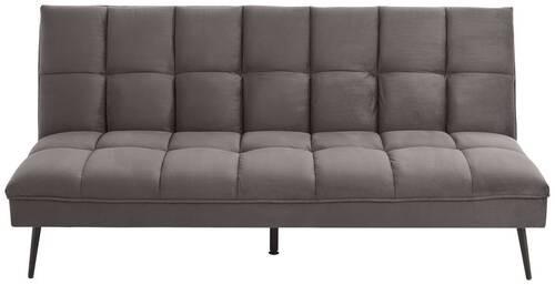 3-sitzer-sofa Mit Schlaffunkt. Pur Grau Samtbezug