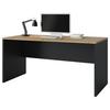 Schreibtisch Turino B: 160 cm - Anthrazit/Eiche Artisan, Trend, Holzwerkstoff (160/75,5/70cm)