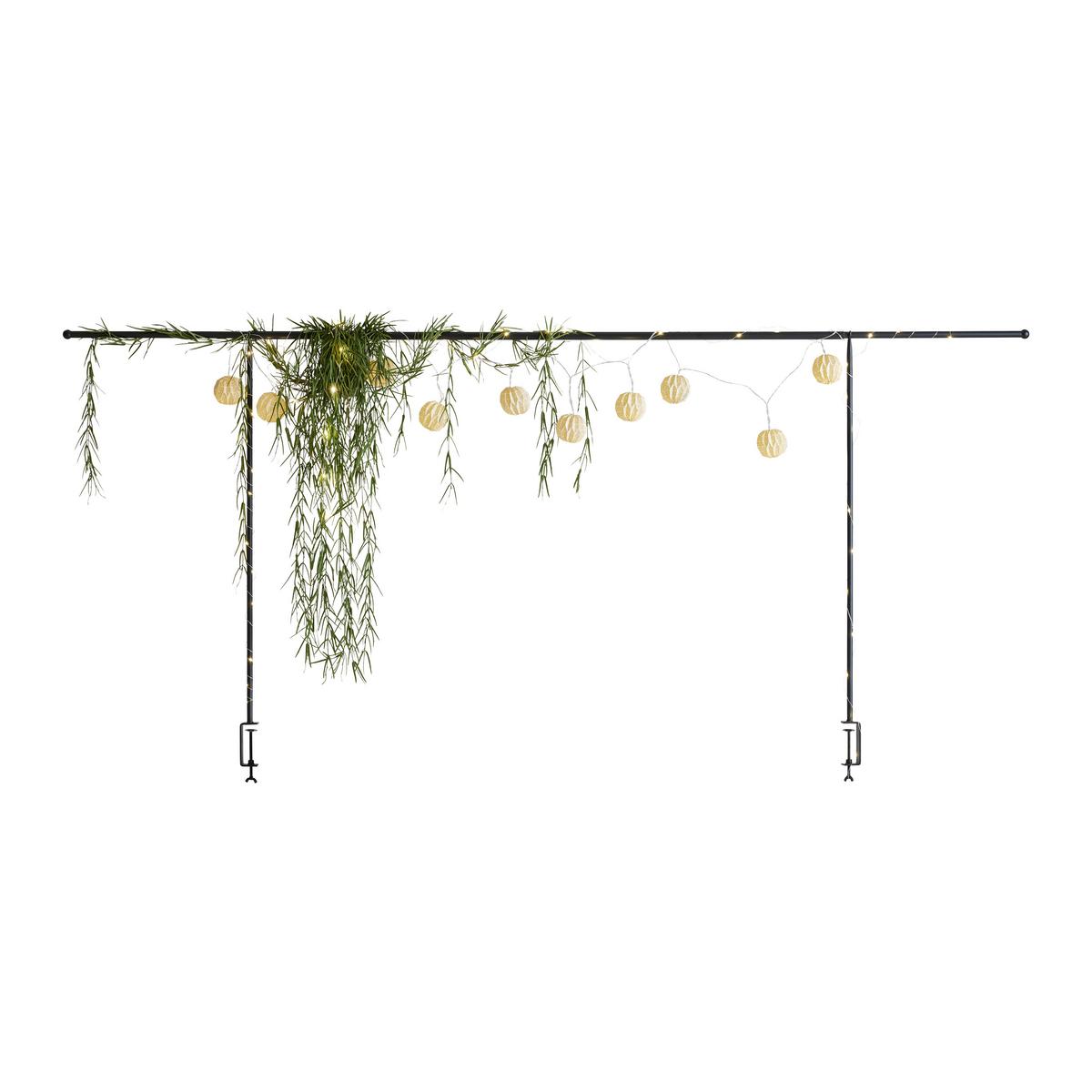 DEKORAČNÁ KONŠTRUKCIA NA STÔL RACK - čierna, Modern, kov (90/140cm) - Modern Living