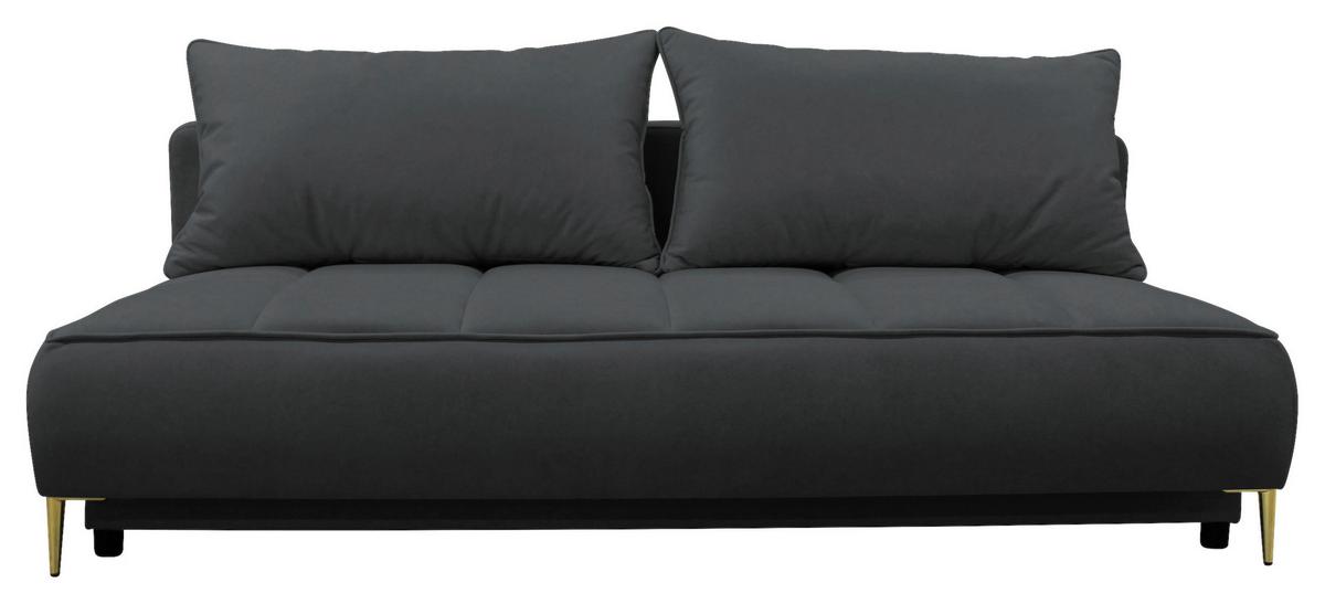 Schlafsofa Zoom Graphitfarben B: 200 cm - Goldfarben/Graphitfarben, Design, Textil (200/90/97cm) - MID.YOU