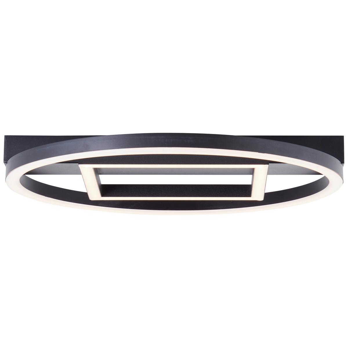 LED-Paneel G99928a06 Maureen - Schwarz, Design, Kunststoff/Metall (5/37/37cm) - Brilliant