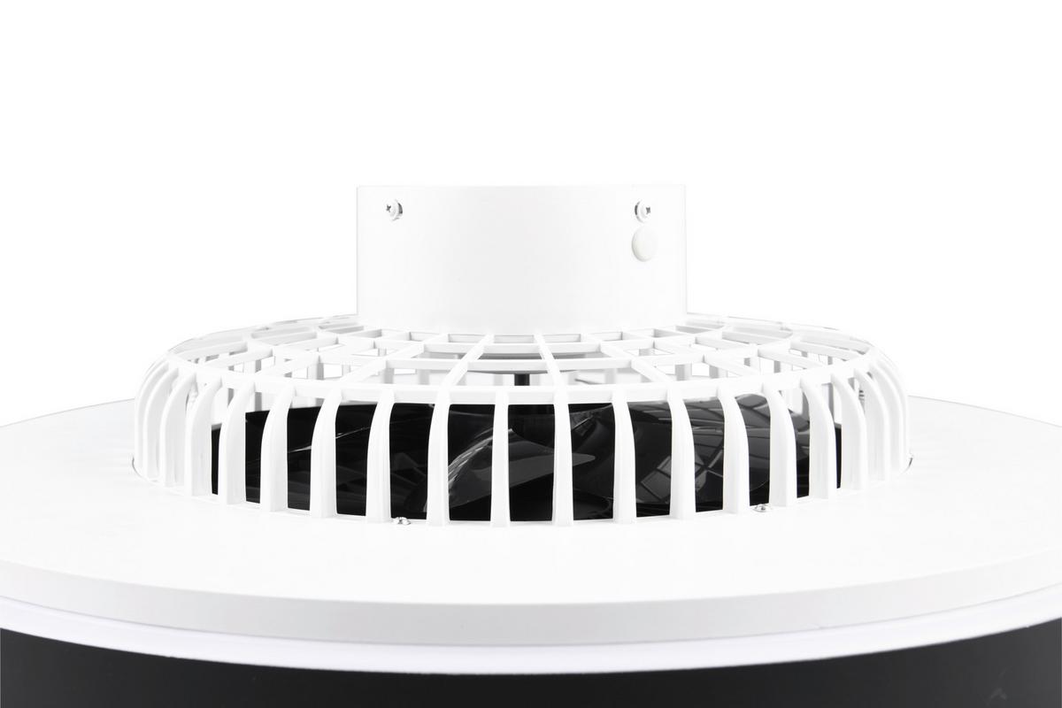 Deckenventilator Halmstad Schwarz D: 58 Cm - Schwarz, LIFESTYLE, Kunststoff (58,0/18,0cm)