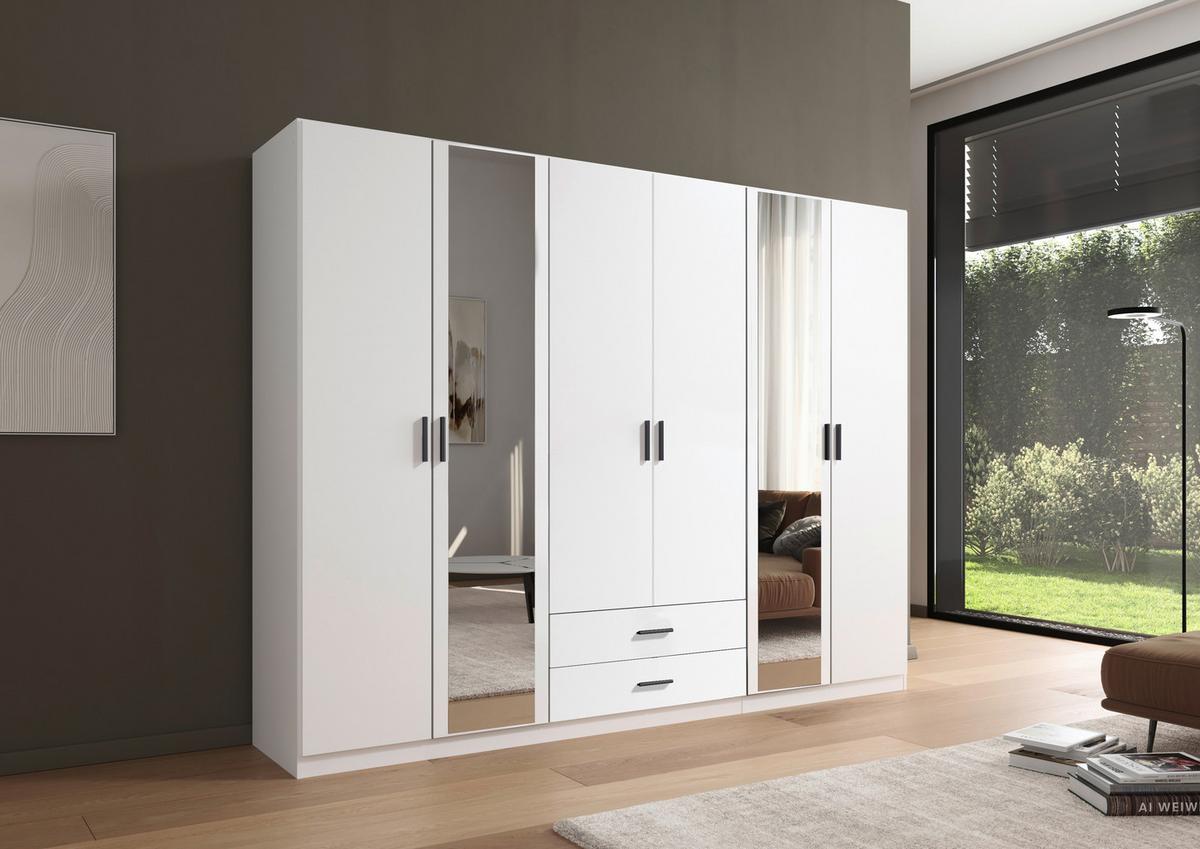 Kleiderschrank Despina - Weiß, KONVENTIONELL, Holzwerkstoff (271/210/54cm)