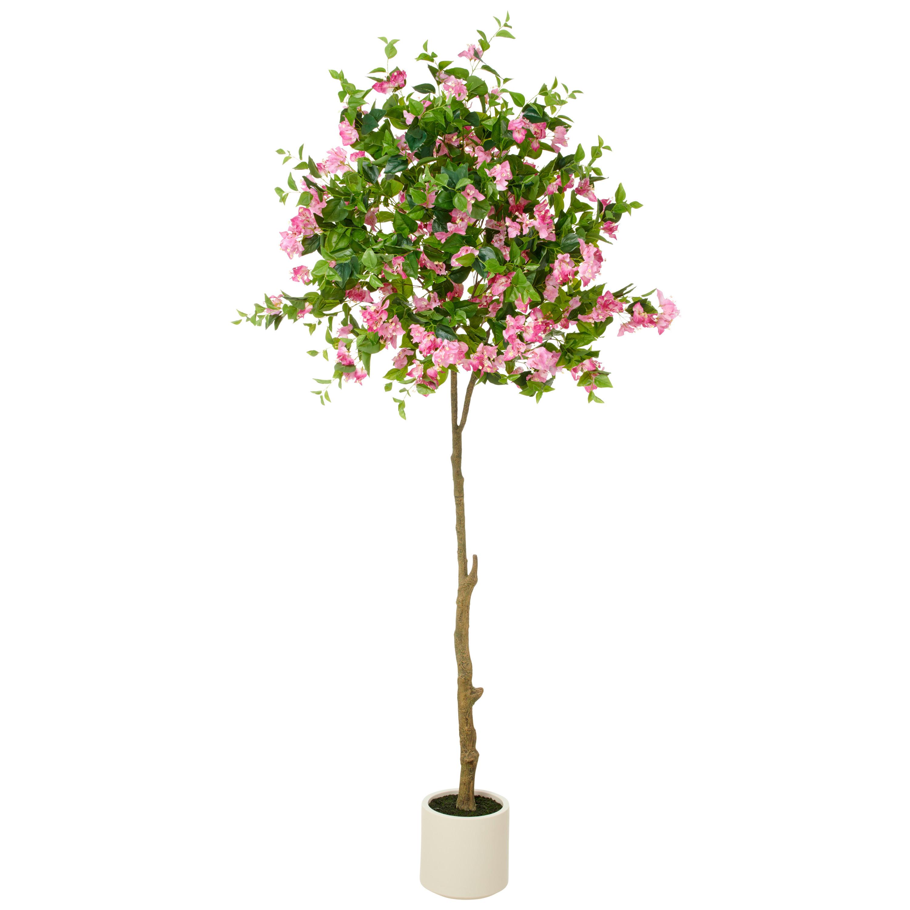 Kunstpflanze Creme Pink Braun B: 70 cm - Pink/Creme, Basics, Kunststoff (70/240/70cm) - P & B