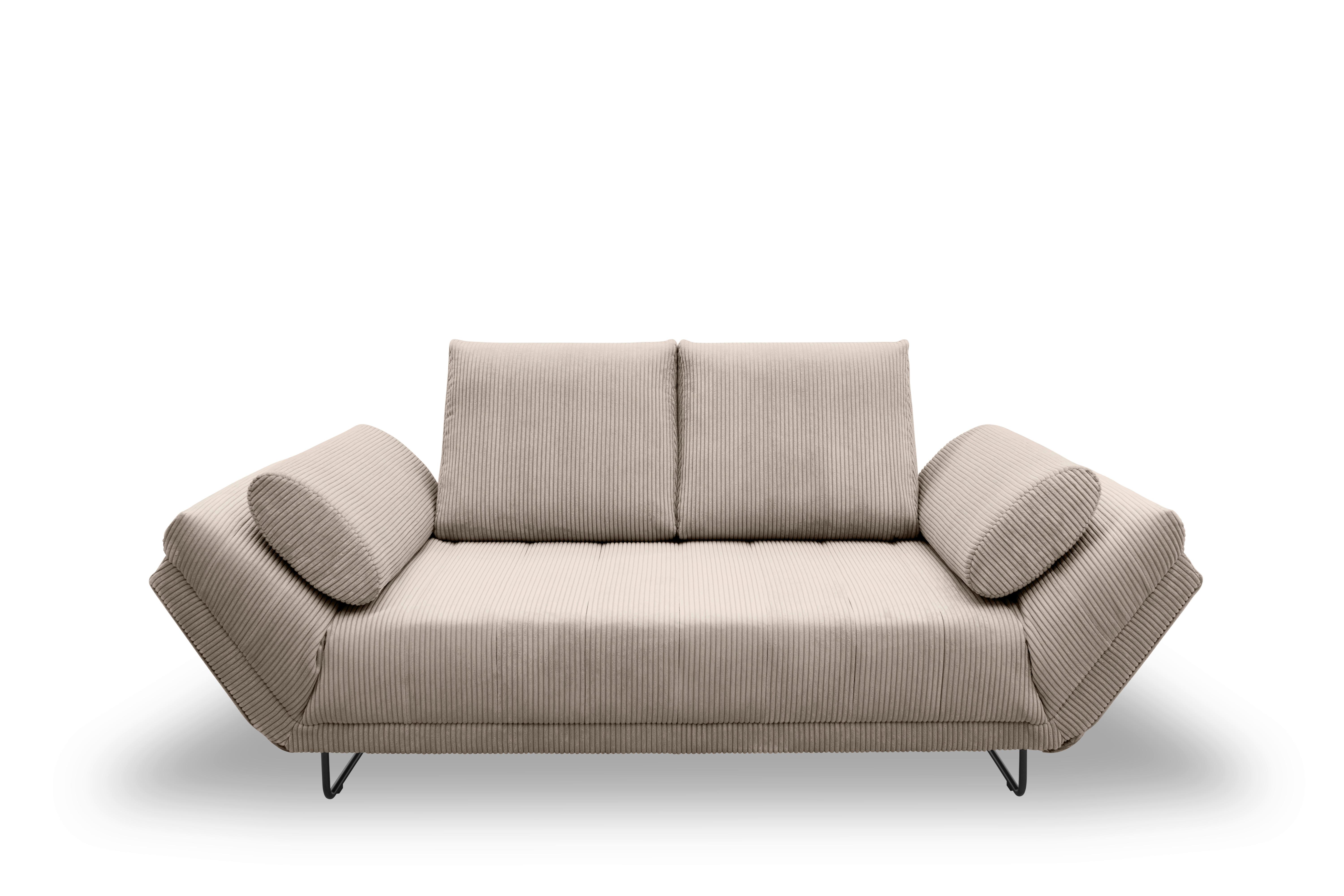 Schlafsofa Taupe B: 210 Cm