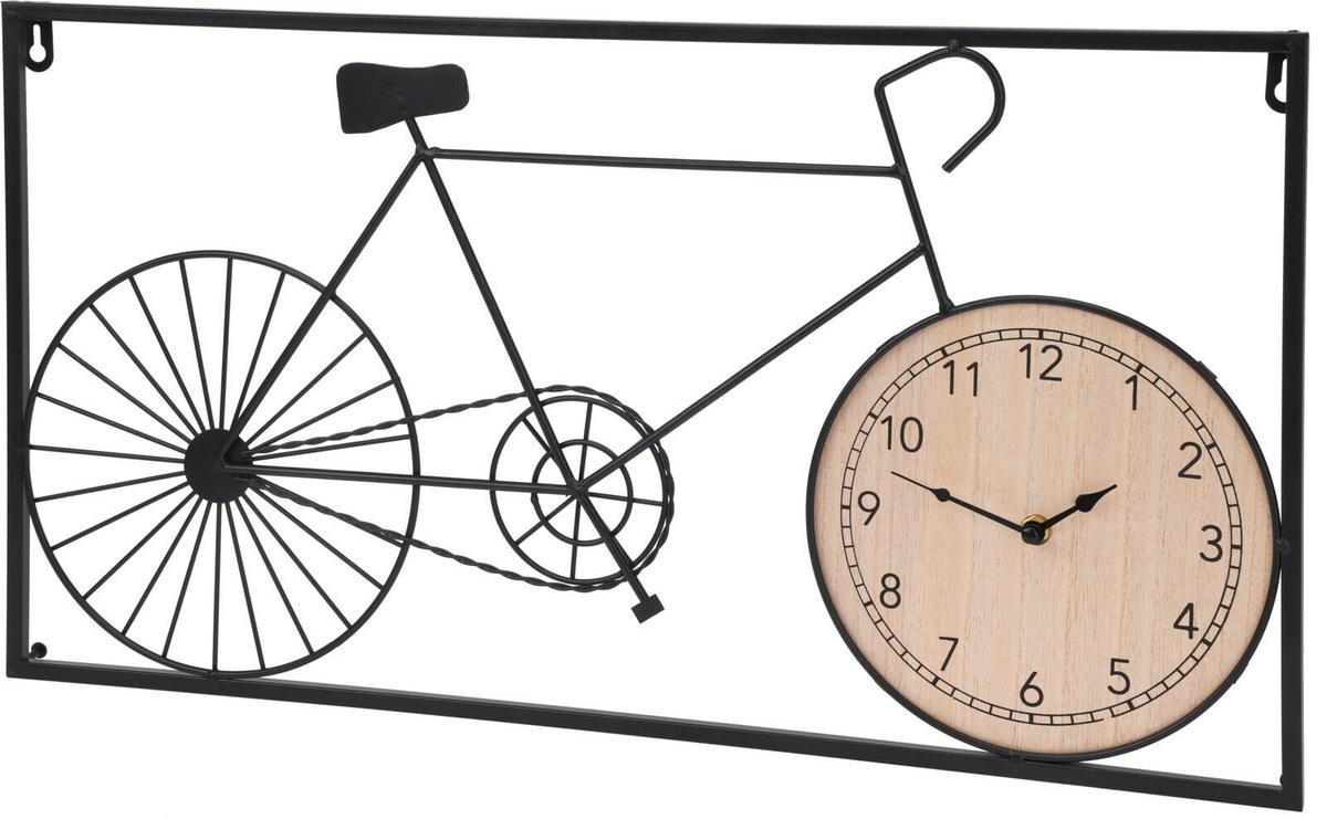 Falióra Bicikli - Basics, fa/fém (60/32/5cm)