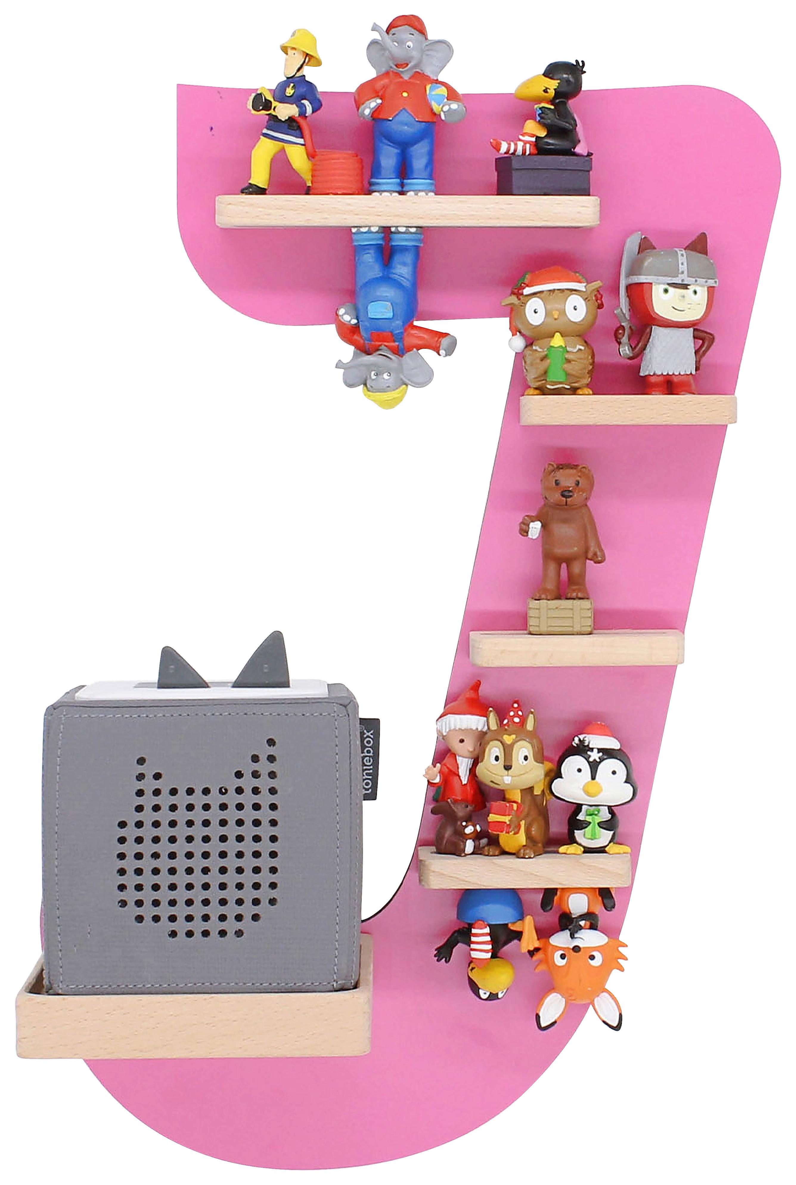 Kinderregal Boarti Pink B: 32 cm - Pink, MODERN, Holzwerkstoff (32/47/19cm) - MID.YOU