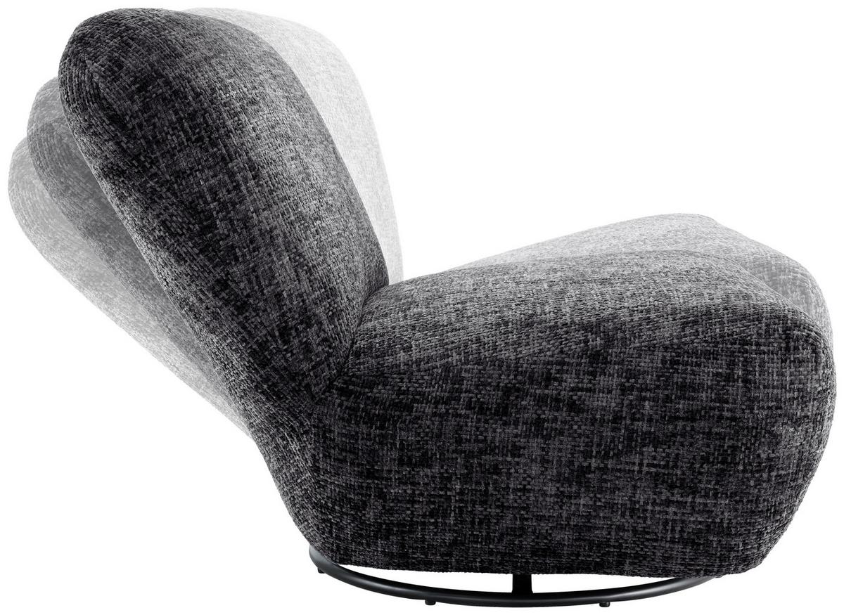 XXL-Sessel Cremallo, Schwarz B: 95 cm - Schwarz, Trend, Textil (95/77/94cm) - Livetastic