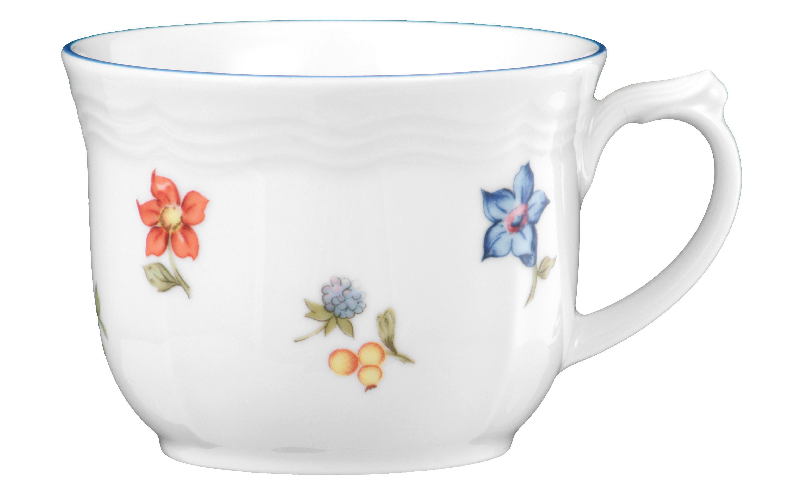 Kaffeetasse Porzellan Sonate 220 ml m. Blumendekor