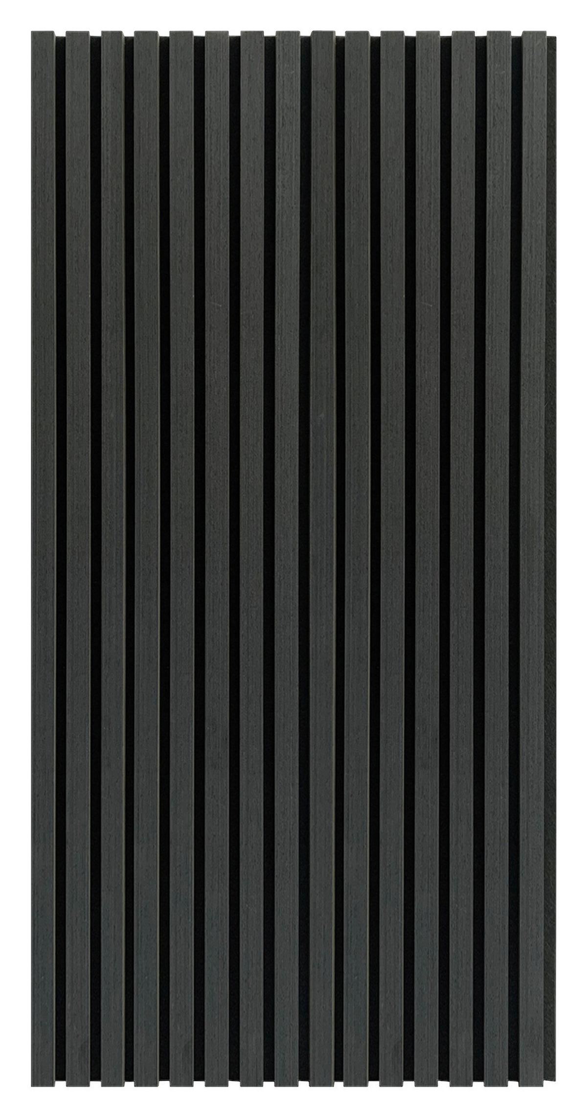 Akustikpaneel Black Oak - Eichefarben/Schwarz, Trend, Holz/Kunststoff (60/120cm) - Homezone