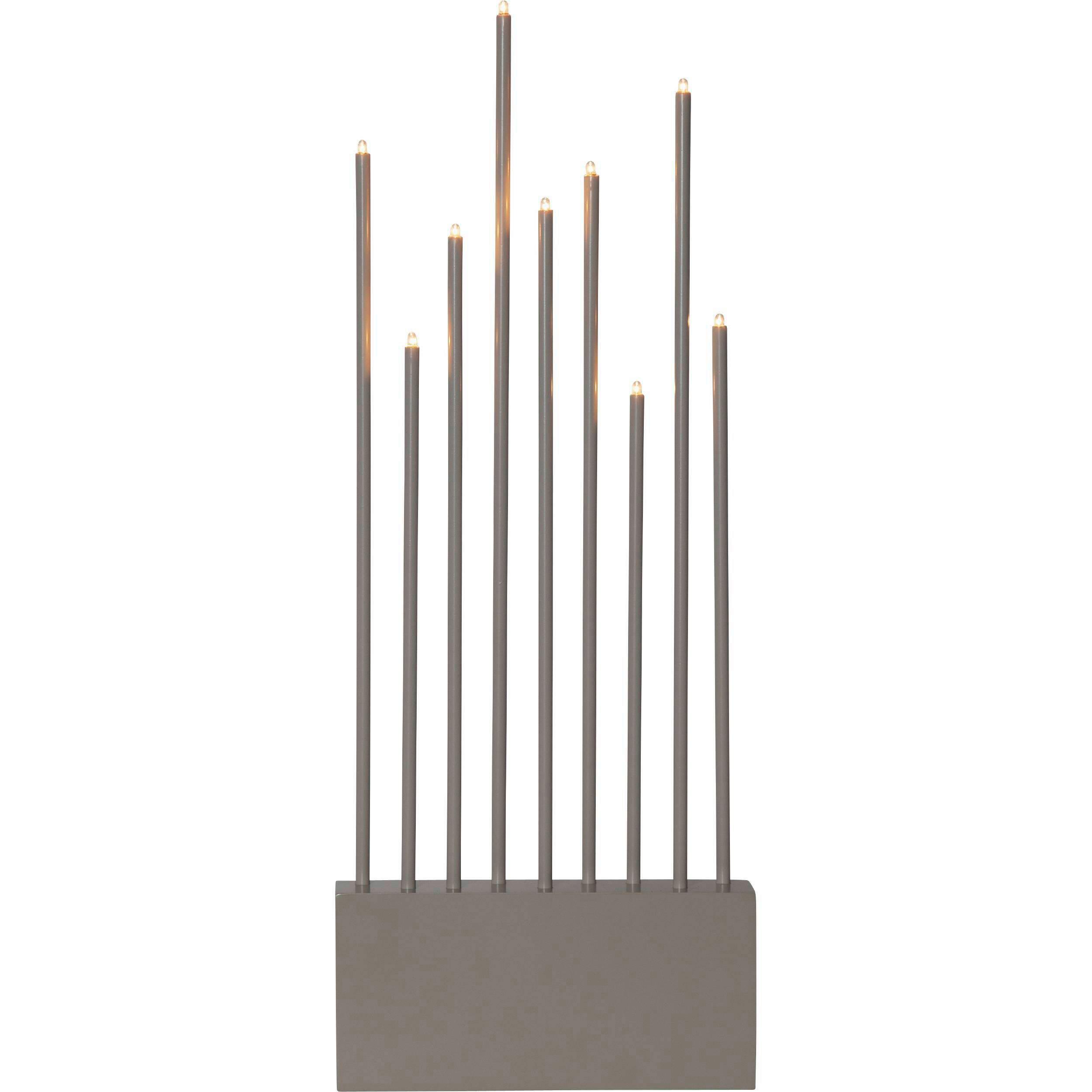 LED-Kerze 410954 Buzz - Grau, Basics, Holz/Metall (23/6/60cm) - Eglo