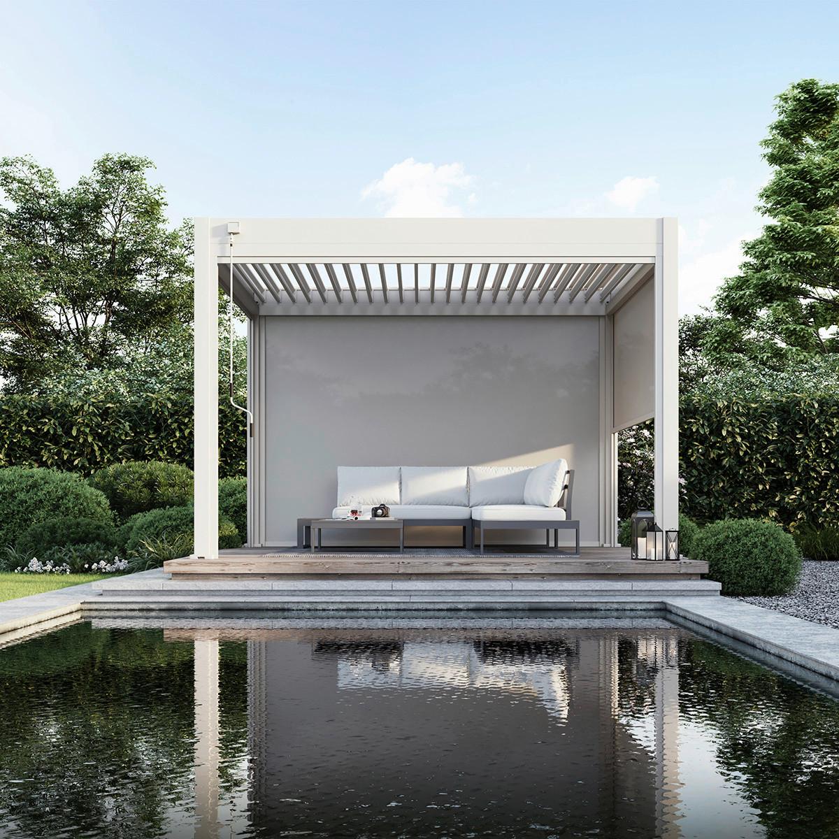 Pergola 300x360 Cm Wetterbeständig, Perlmutt - Perlmutt, Basics, Metall (300/360/255cm)