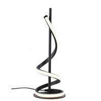 LED-Tischleuchte Twist Schwarz L: 15 cm - Schwarz, Design, Kunststoff/Metall (15/15/40cm)