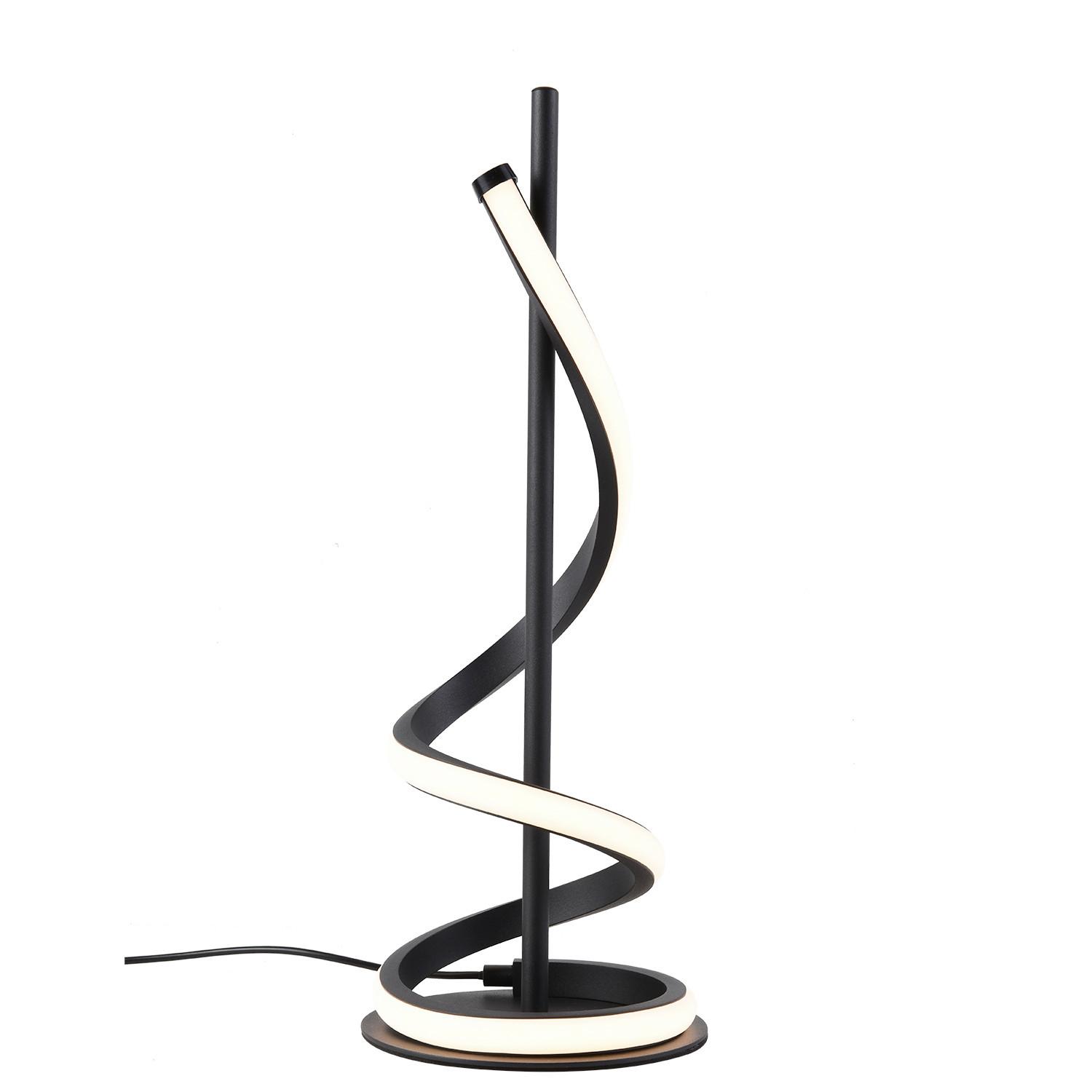 LED-Tischleuchte Twist Schwarz L: 15 cm