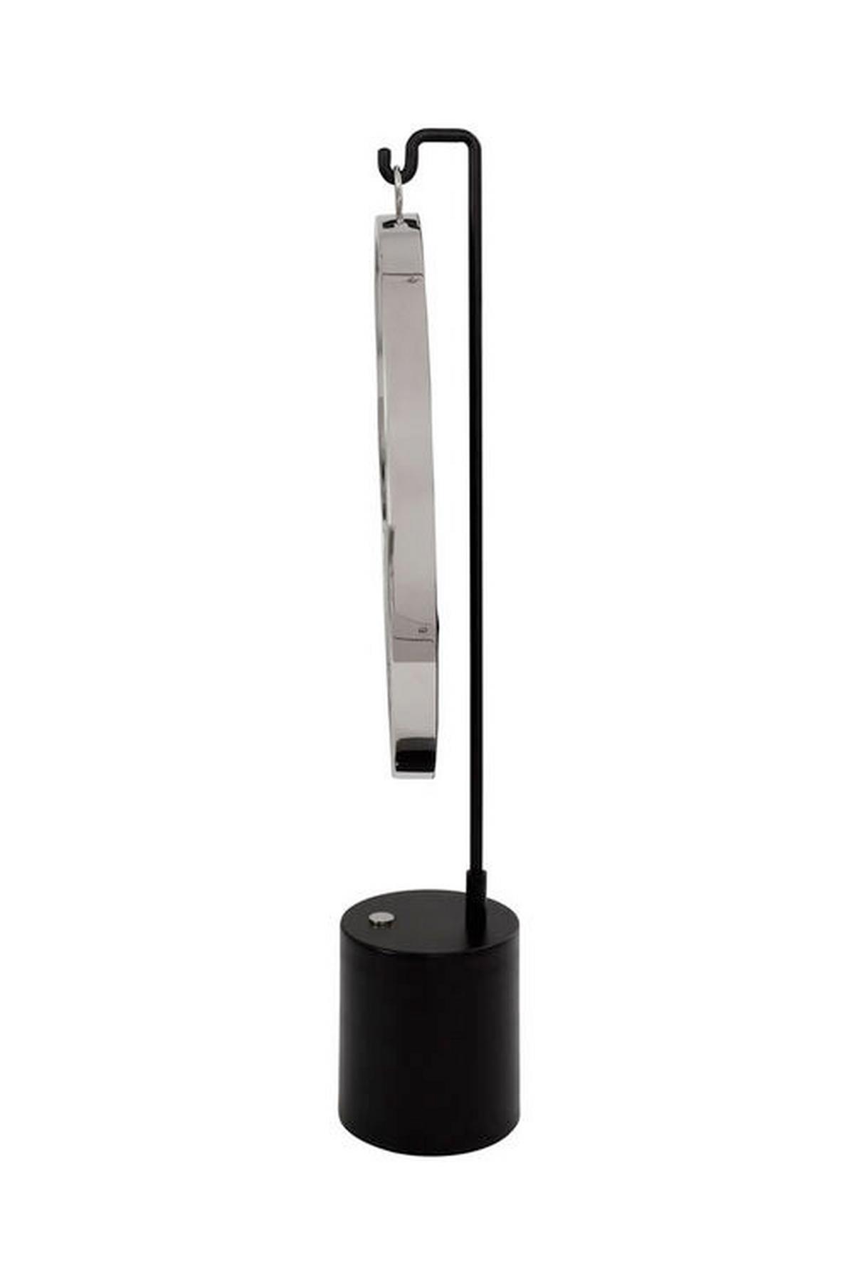 Tischspiegel Eleganca H: 75 Cm Schwarz/silberfarben - Silberfarben/Schwarz, LIFESTYLE, Glas/Metall (41/75/14cm) - Kayoom