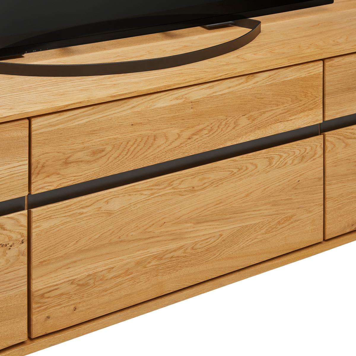 TV komoda LOLA dub masiv - Lifestyle, kov/dřevo (162,5/55,5/40,5cm) - ecoTree