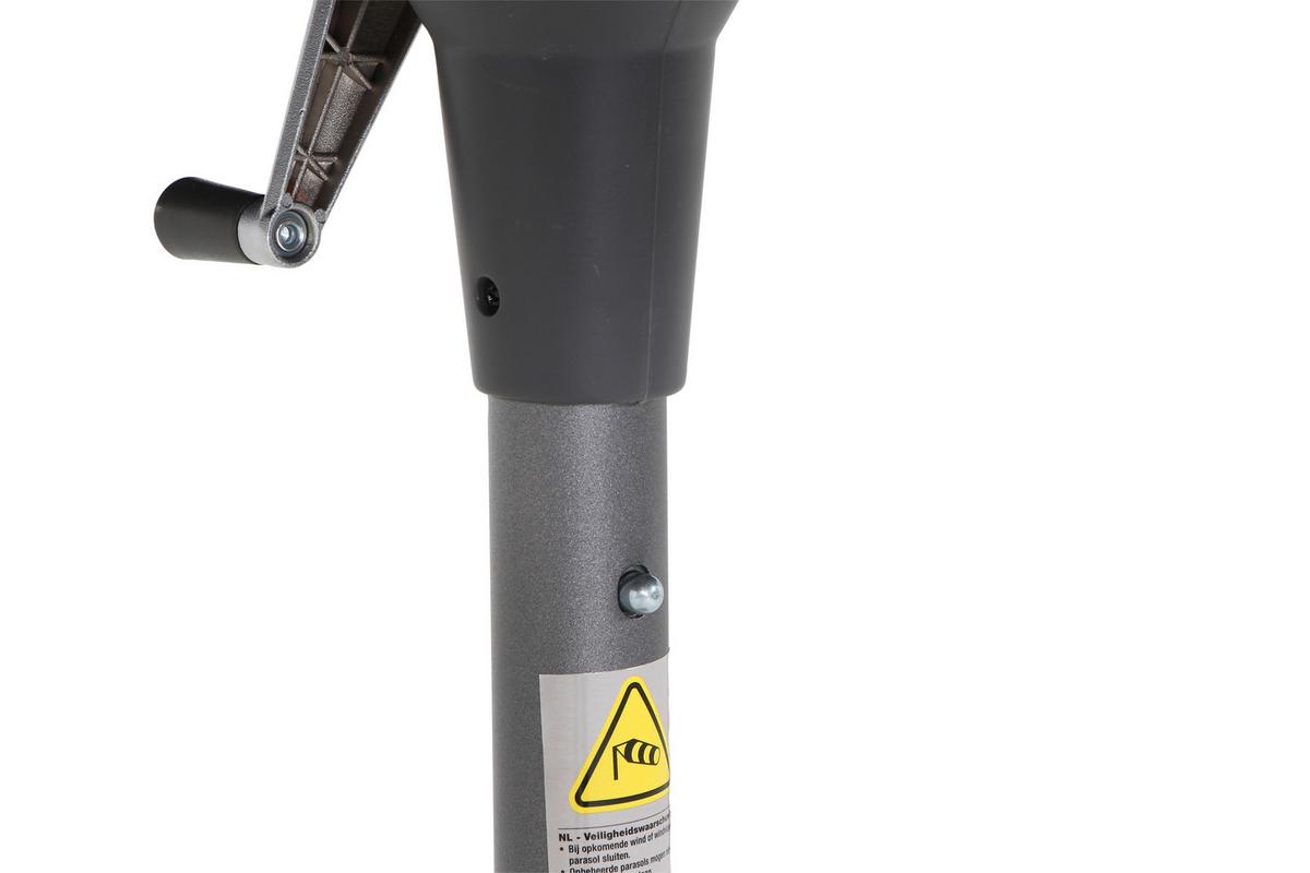 Sonnenschirm BxHxT 250x238x200 cm Anthrazit/Olivgrün - Anthrazit/Olivgrün, KONVENTIONELL, Textil/Metall (250/200cm) - Siena Garden