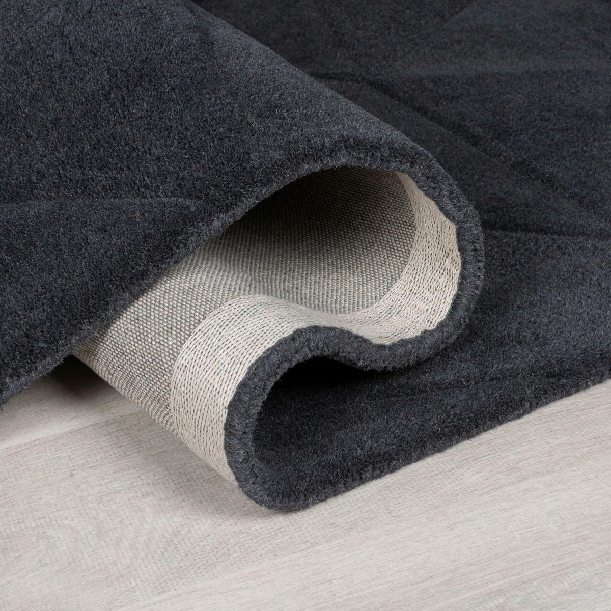 Wollteppich 503119373449 - Grau, Basics, Textil (160/230cm)