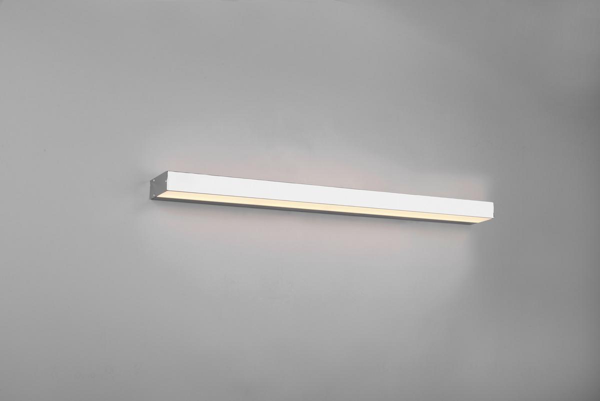 Led Bad-Wandleuchte Rocco Ip44 Warmweiß/Tageslichtweiß - Chromfarben/Weiß, Basics, Kunststoff/Metall (3,6/90/8cm) - Trio Leuchten