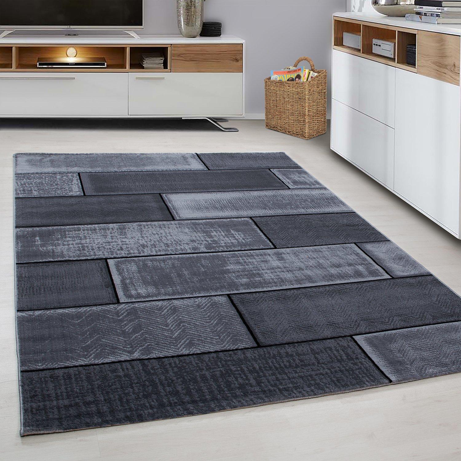 Teppich Läufer Anthrazit Plus 80x300 cm - Anthrazit, Trend, Textil (80/300cm) - Novel