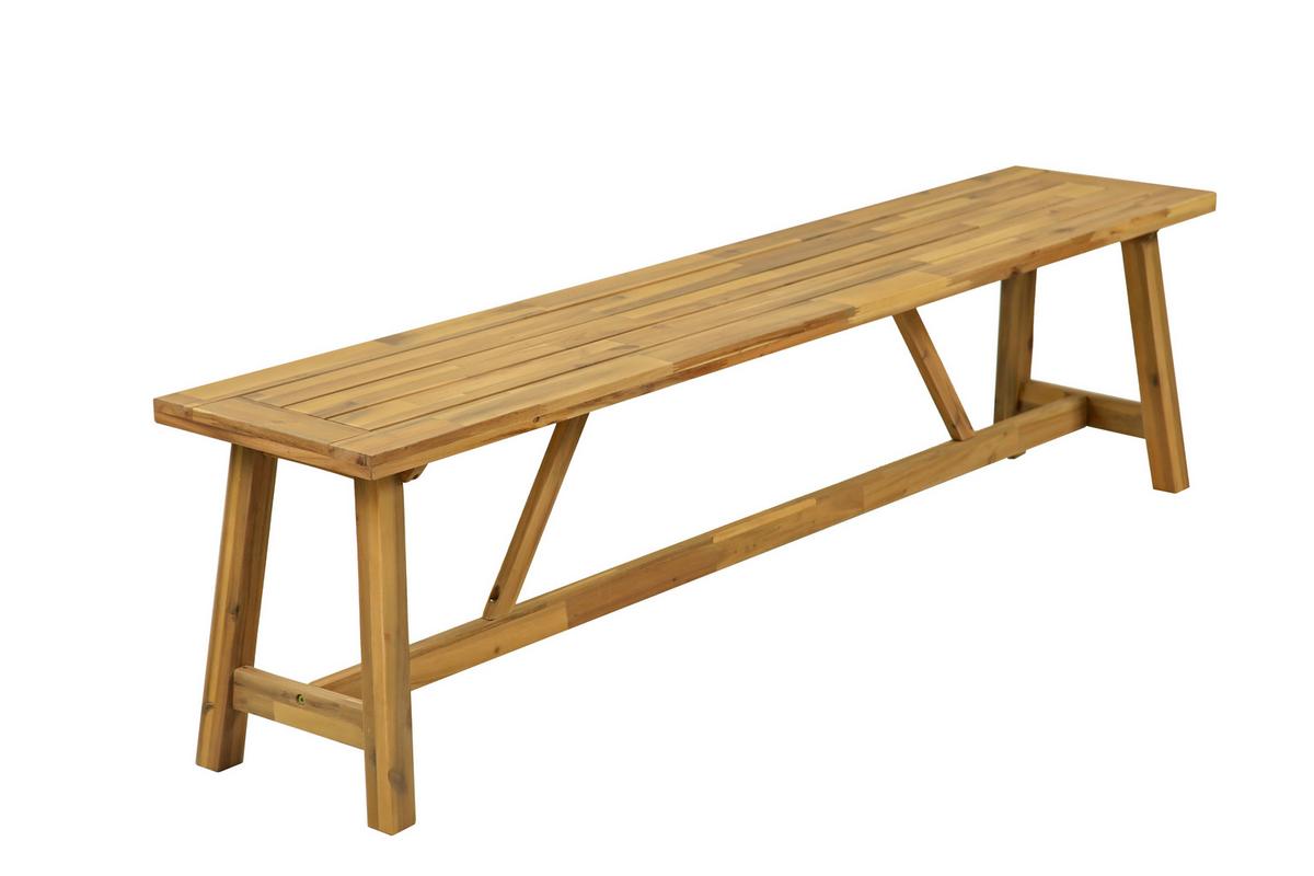 Gartengarnitur 3-Tlg Sydney aus Holz - Braun/Akaziefarben, MODERN, Holz - Gardenson