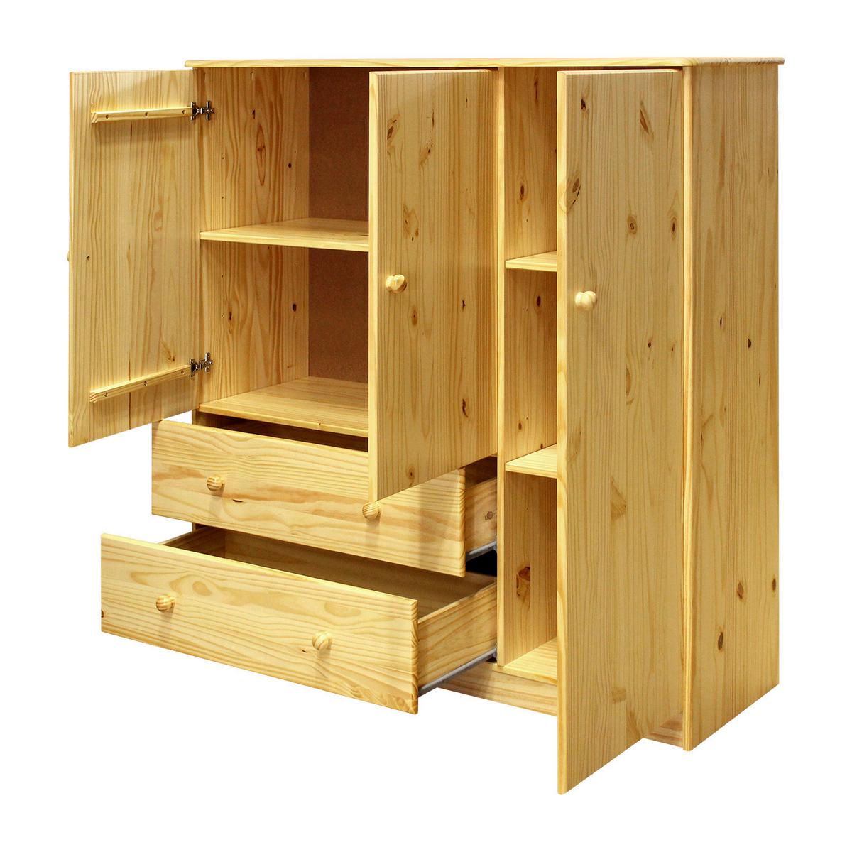KOMMODE KOMMODE KIEFERNHOLZ 132X136 CM - Naturfarben, Basics, Holz (132/136/43cm) - Livetastic