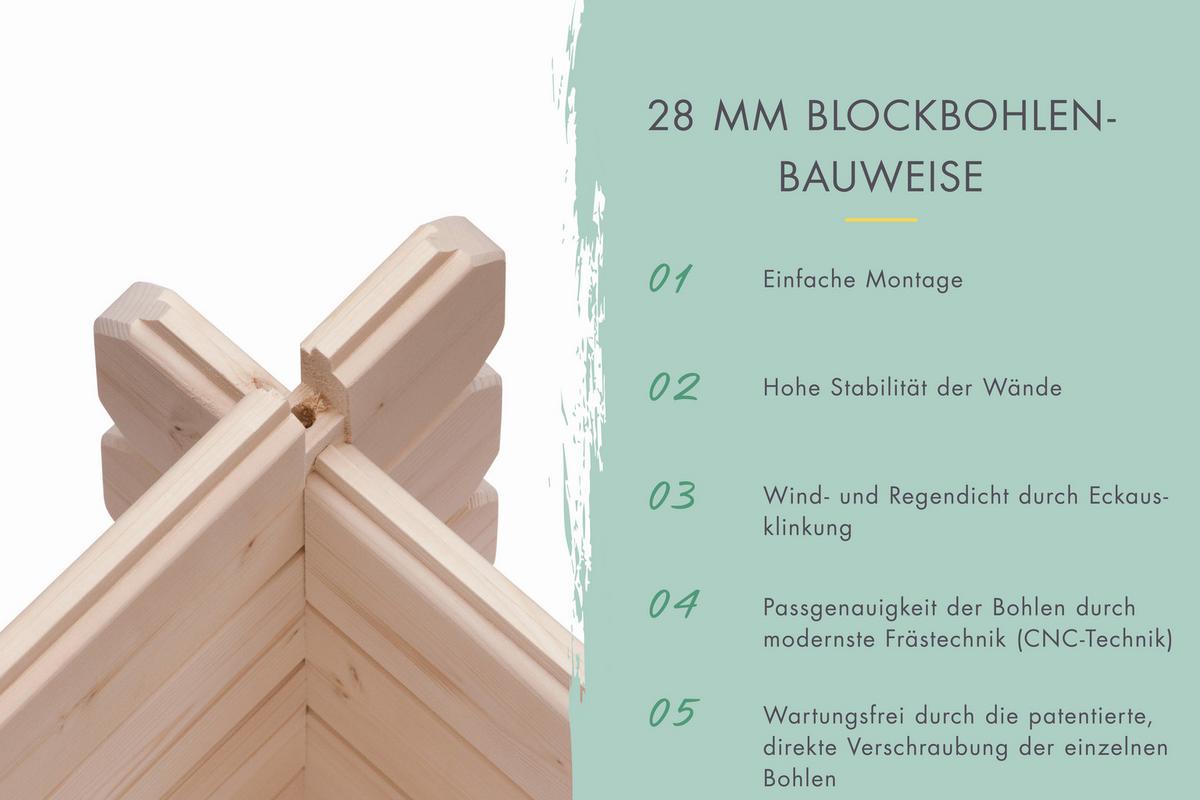 Gartenhaus Tara 40033 Tara - Fichtefarben, Basics, Holz (560/203/297cm)