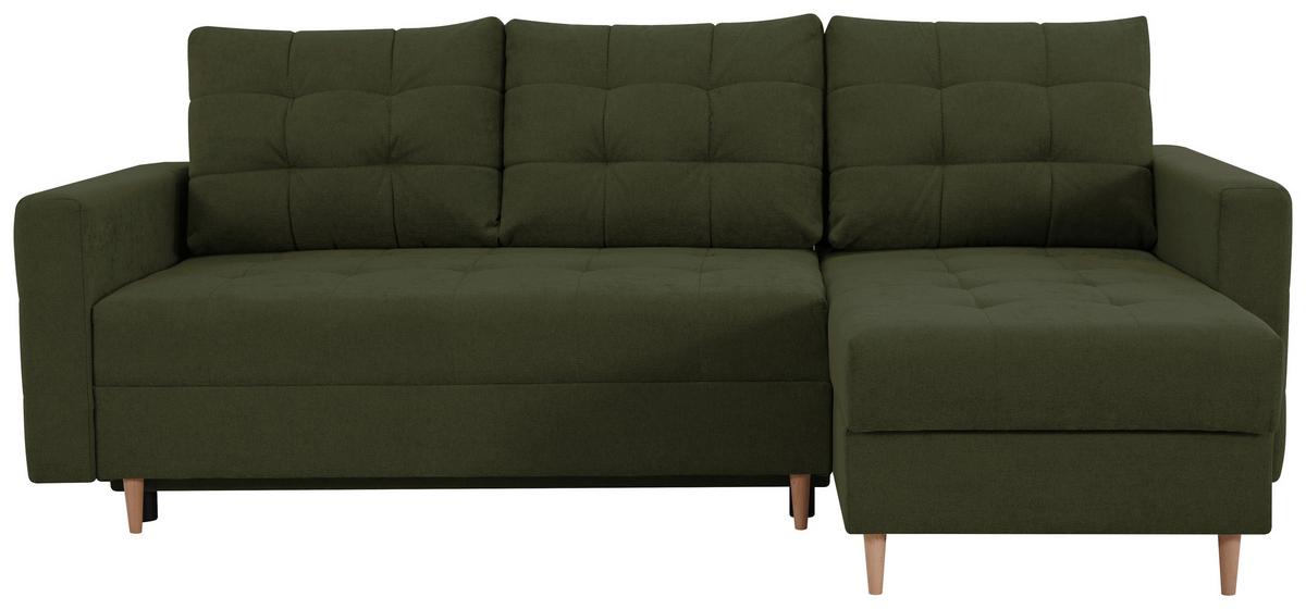 Ecksofa Asti Olivgrün S: 232x141 cm - Olivgrün, Design, Textil (232/141cm) - MID.YOU