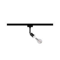 Schienensystem Urail Strahler 96913 Schwarz Matt, 1-Flammig - Schwarz, Design, Kunststoff/Metall (4,4/16,3cm) - Paulmann