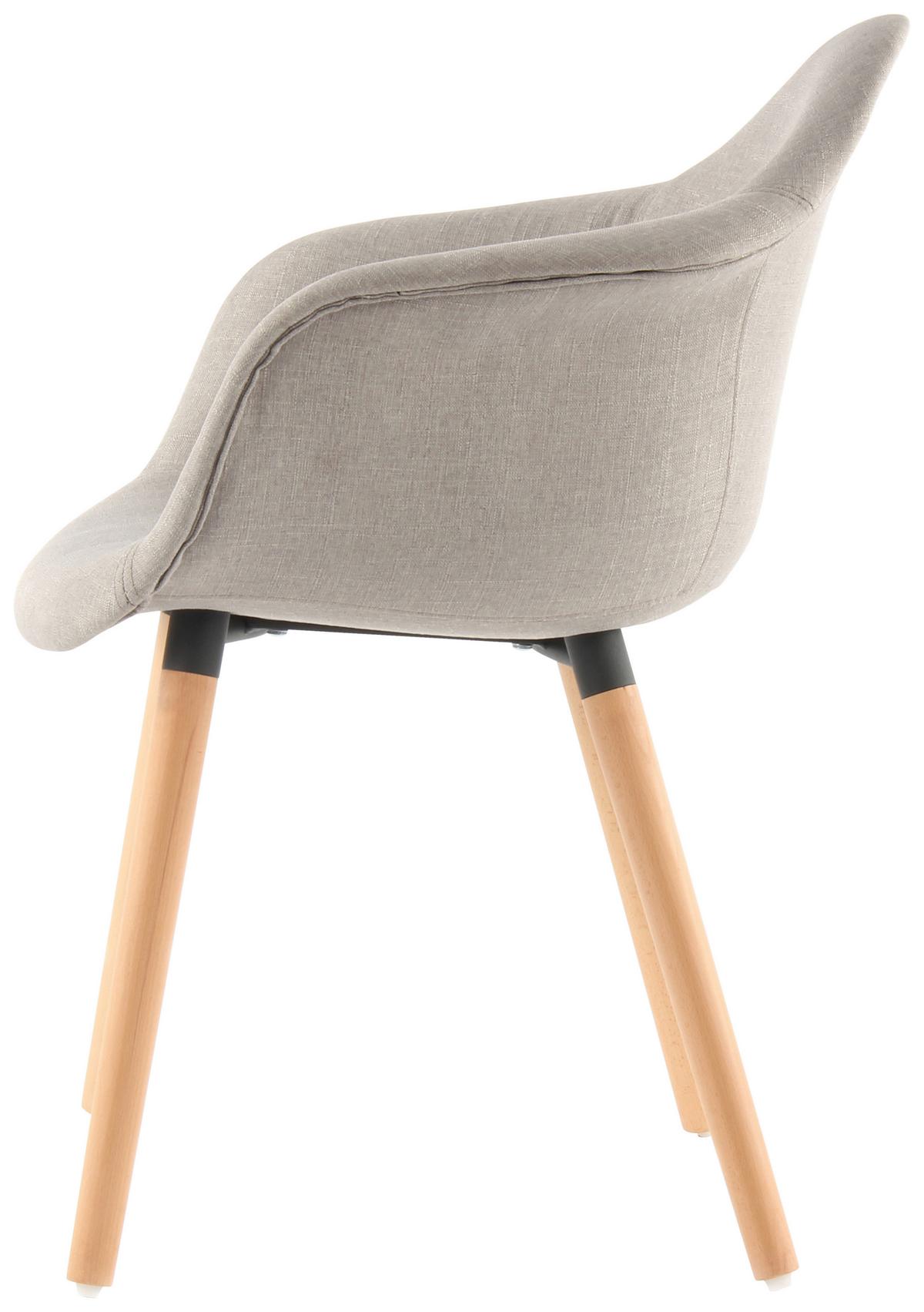 Armlehnstuhl-set Winston 325 Beige - Beige, Design, Textil/Metall (62/80.5/64cm) - Kayoom