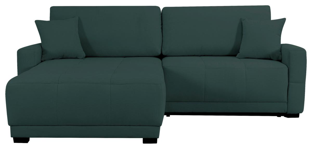 Ecksofa Mount Petrol S: 237x186 cm - Petrol, Design, Textil (237/186cm) - MID.YOU
