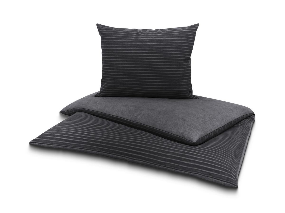 Ágyneműhuzat-garnitúra Sina - antracit, Modern, textil - Luca Bessoni