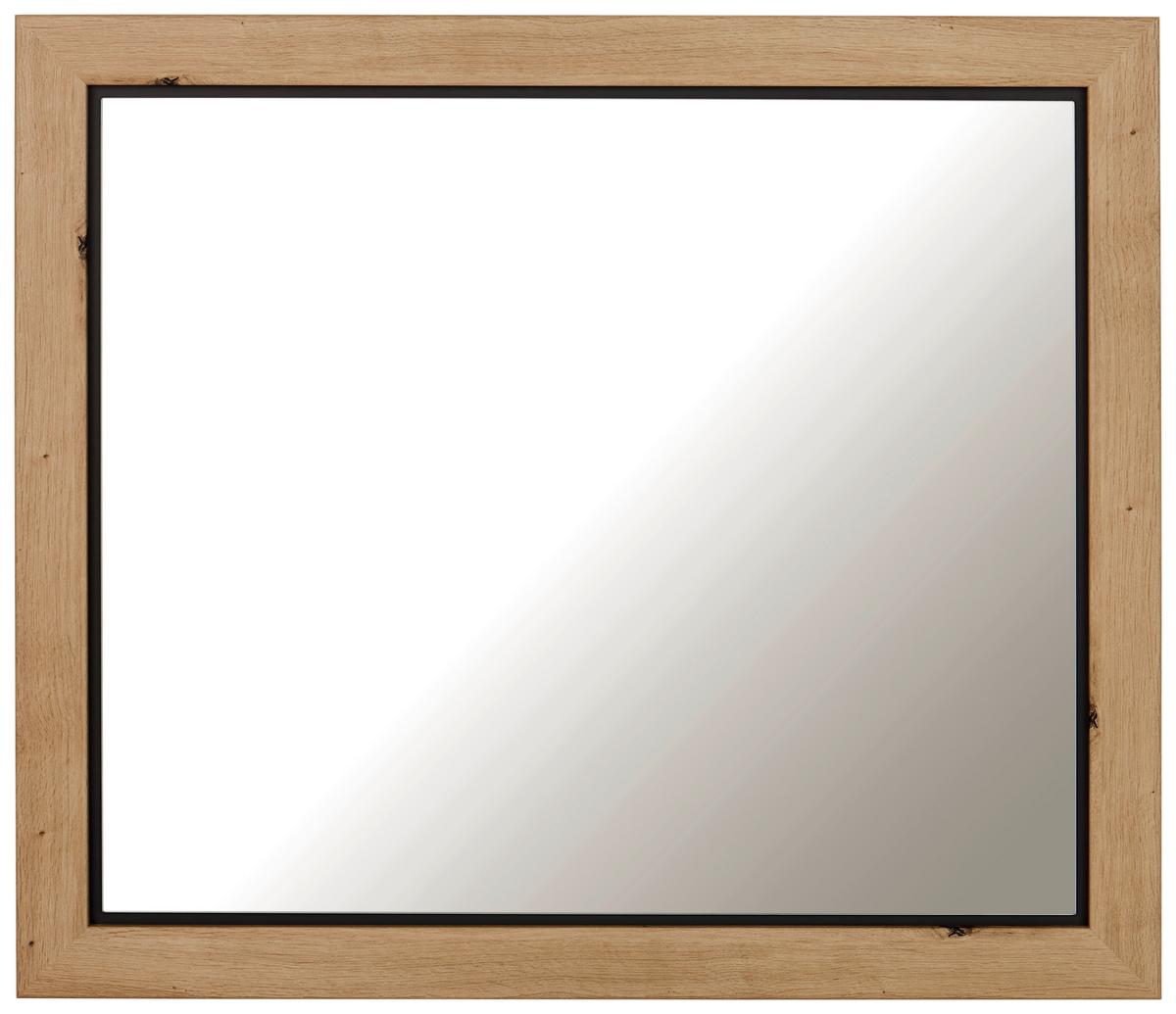 Tükör Harvey - tölgyfa színű/antracit, Lifestyle, faalapú anyag (87/76/2,5cm)