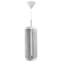 Hängeleuchte Zip Star 110 Medium Grau B: 15,5 Cm - Grau, Basics, Kunststoff/Textil (15,5/15,5/40,6cm) - Kayoom