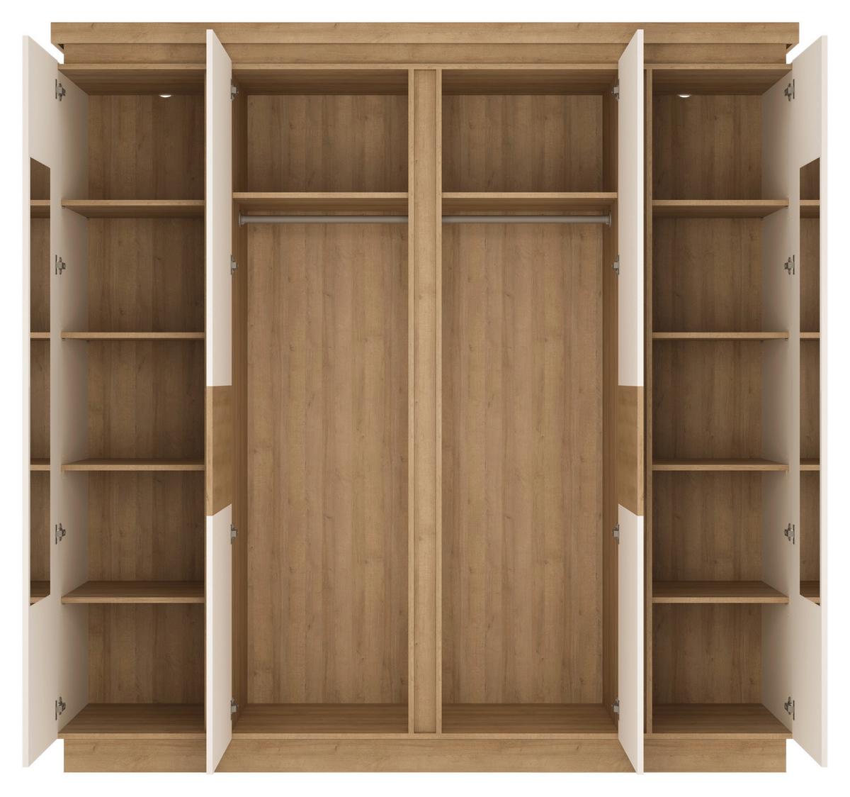 Ruhásszekrény Lyon Hell 215,7/217 Cm - Modern, faalapú anyag (215,7/217/60cm)