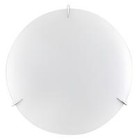 Deckenleuchte Plg Weiß L: 50 cm - Weiß, KONVENTIONELL, Glas/Metall (50/50/12cm)